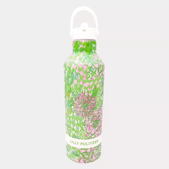 Lilly Pulitzer Other - Lilly Pulitzer 25oz Fauna Green Floral Insulated Stainless Steel Water Bottle
